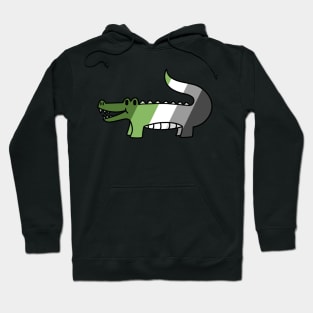 Aromantic Pride Gator Hoodie